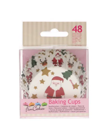 Cápsulas de papel Papá Noel Funcakes