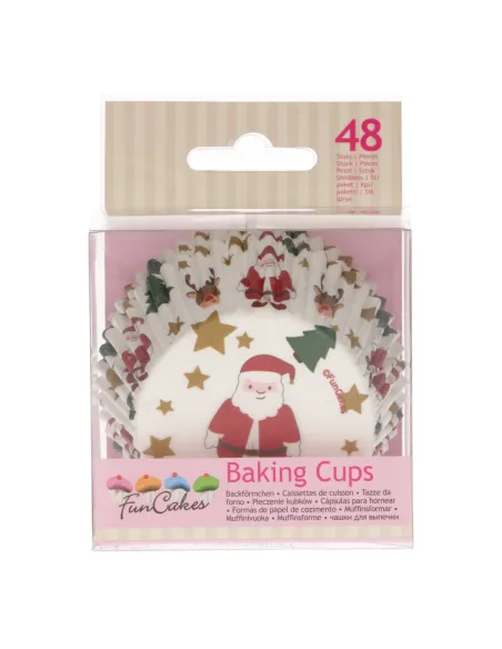 Cápsulas de papel Papá Noel Funcakes