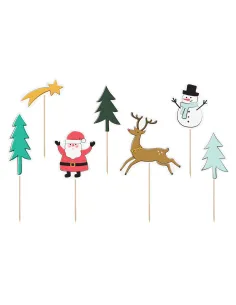 Set 7 toppers Feliz Navidad PartyDeco