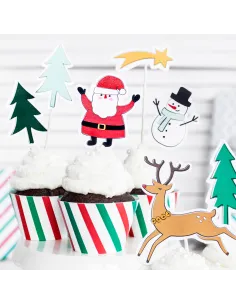 Set 7 toppers Feliz Navidad PartyDeco 2
