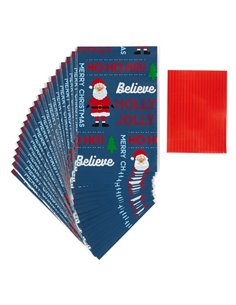Set 20 mini bolsas Ho Ho Ho Navidad Wilton 2
