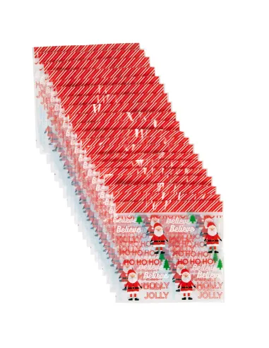 Set 20 bolsas con cierre zip Holly Jolly Navidad Wilton
