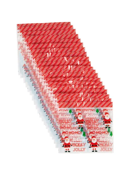 Set 20 bolsas con cierre zip Holly Jolly Navidad Wilton