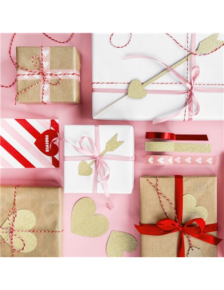 Set 6 toppers Corazones y Flechas PartyDeco