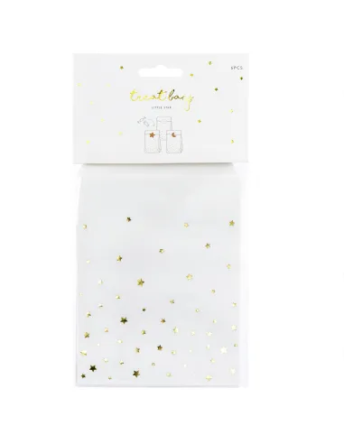 Set 6 bolsas para dulces Estrellas PartyDeco