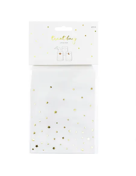 Set 6 bolsas para dulces Estrellas PartyDeco