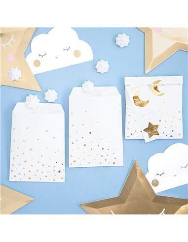 Set 6 bolsas para dulces Estrellas PartyDeco