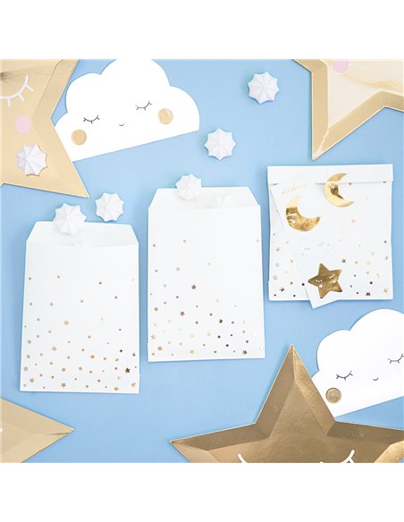 Set 6 bolsas para dulces Estrellas PartyDeco