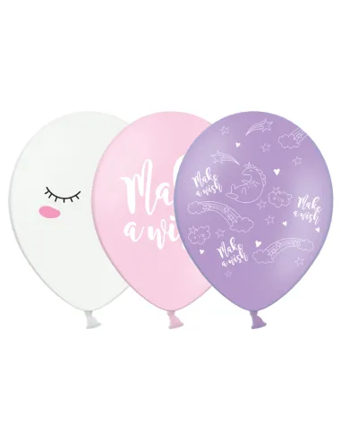 Set 6 globos Unicornio PartyDeco