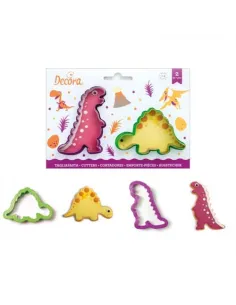 Set 2 cortadores Dinosaurios Decora