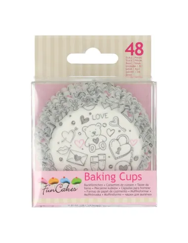 Cápsulas de papel Love Doodle Funcakes