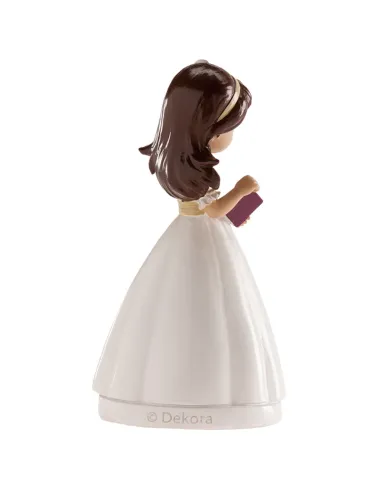 Figura niña comunión con diadema 13 cm