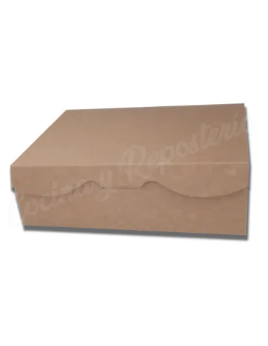Caja Kraft para galletas 20,2 x 15,7 cm