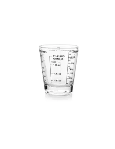 Vasito medidor de cristal 35 ml