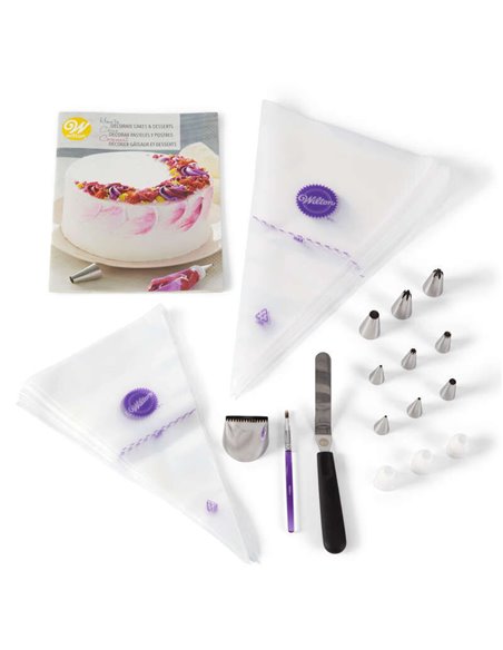 Kit para aprender a decorar tartas y postres Wilton
