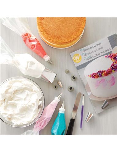Kit para aprender a decorar tartas y postres Wilton