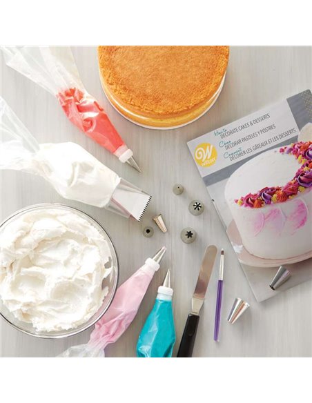 Kit para aprender a decorar tartas y postres Wilton