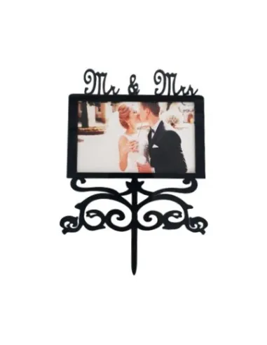Topper Mr & Mrs negro para foto