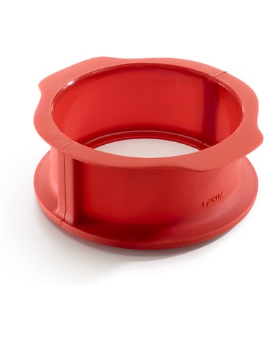 Molde desmontable rojo con plato Lékué 15 cm