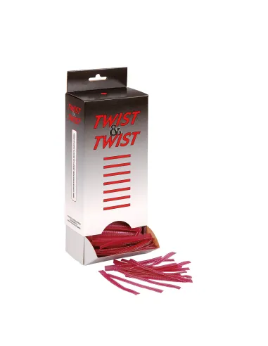 Cierre bolsas Twist & Twist rojo burdeos