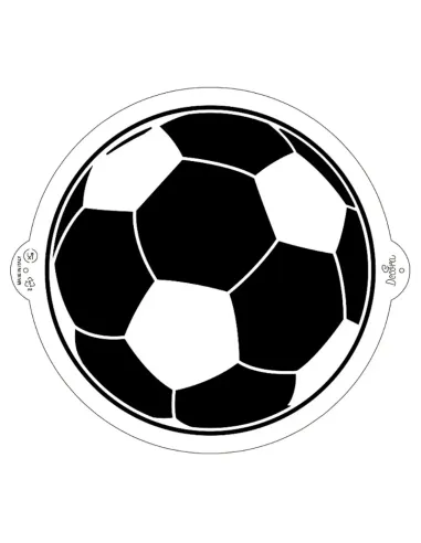 Stencil Balón de fútbol 25 cm Decora