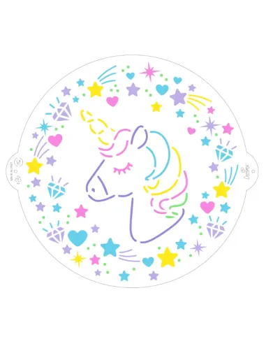 Stencil Unicornio 25 cm Decora
