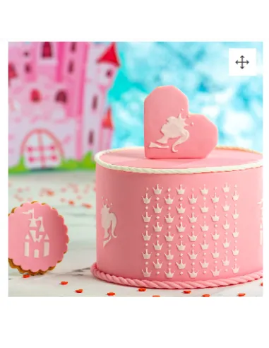 Stencil Princesa 10 x 25 cm Decora