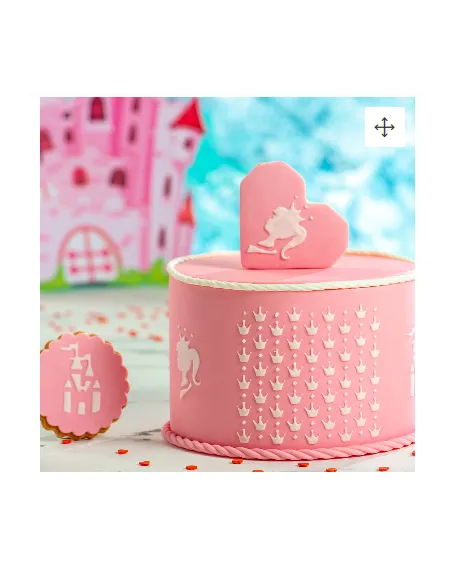 Stencil Princesa 10 x 25 cm Decora