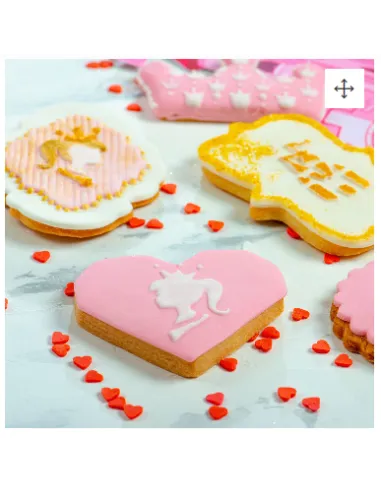 Stencil Princesa 10 x 25 cm Decora