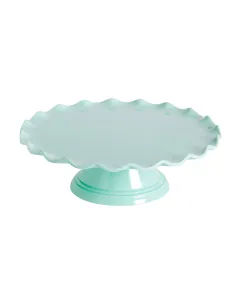 Stand para tartas ondulado Verde menta 27,5 cm