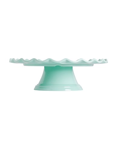 Stand para tartas ondulado Verde menta 27,5 cm