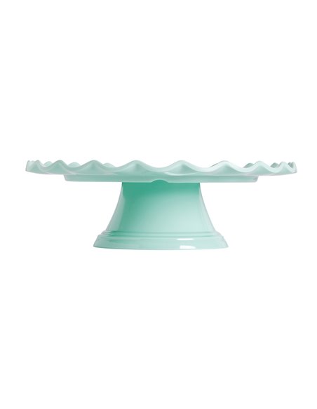 Stand para tartas ondulado Verde menta 27,5 cm