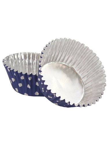 Cápsulas de papel Azul con lunares PME