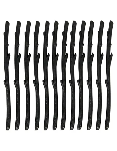 Set 12 Ramas negras de plástico Halloween Wilton