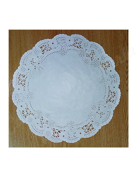 Blonda redonda blanca 35 cm