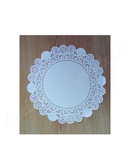 Blonda redonda blanca 25 cm