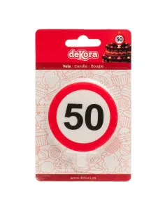 Vela señal prohibido  Nº 50 Dekora 2