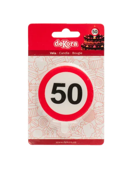 Vela señal prohibido  Nº 50 Dekora