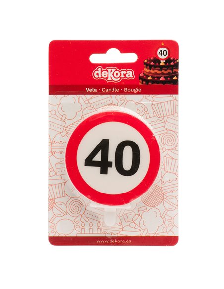 Vela señal prohibido  Nº 40 Dekora