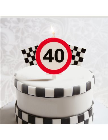 Vela señal prohibido  Nº 40 Dekora