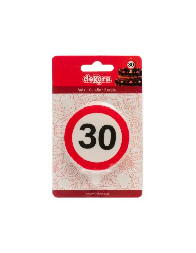 Vela señal prohibido  Nº 30 Dekora
