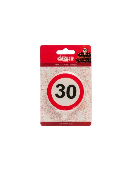 Vela señal prohibido  Nº 30 Dekora