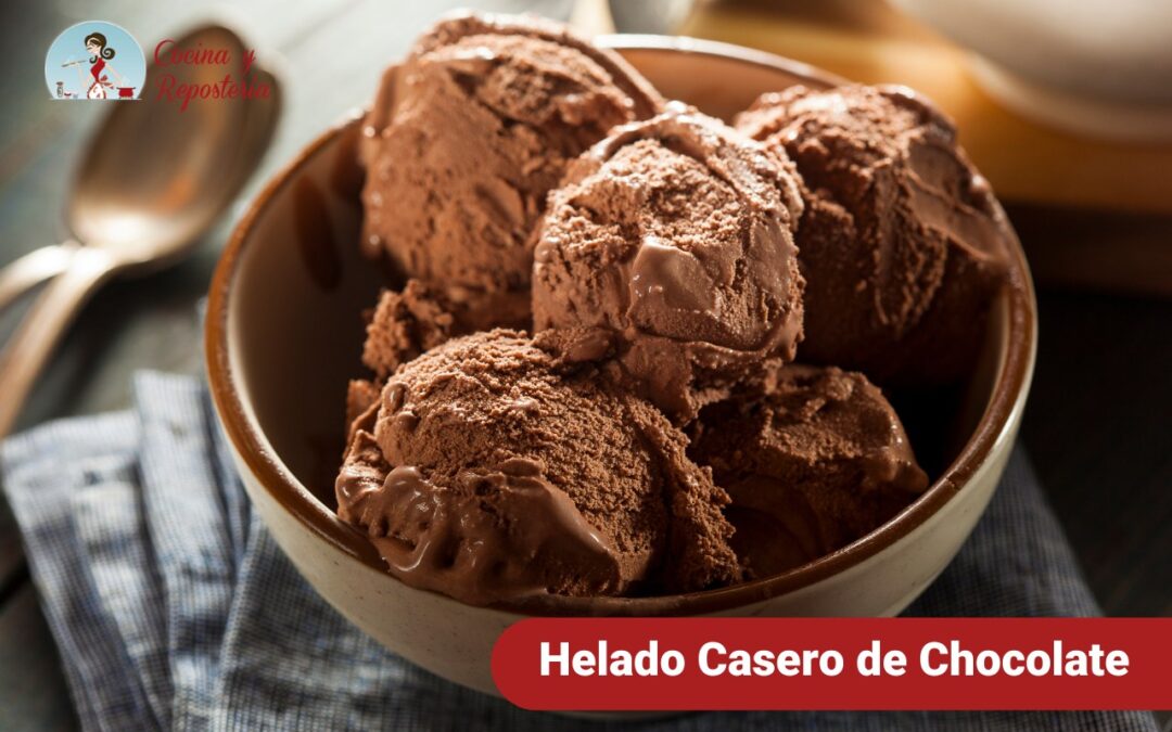 Helado Casero de Chocolate