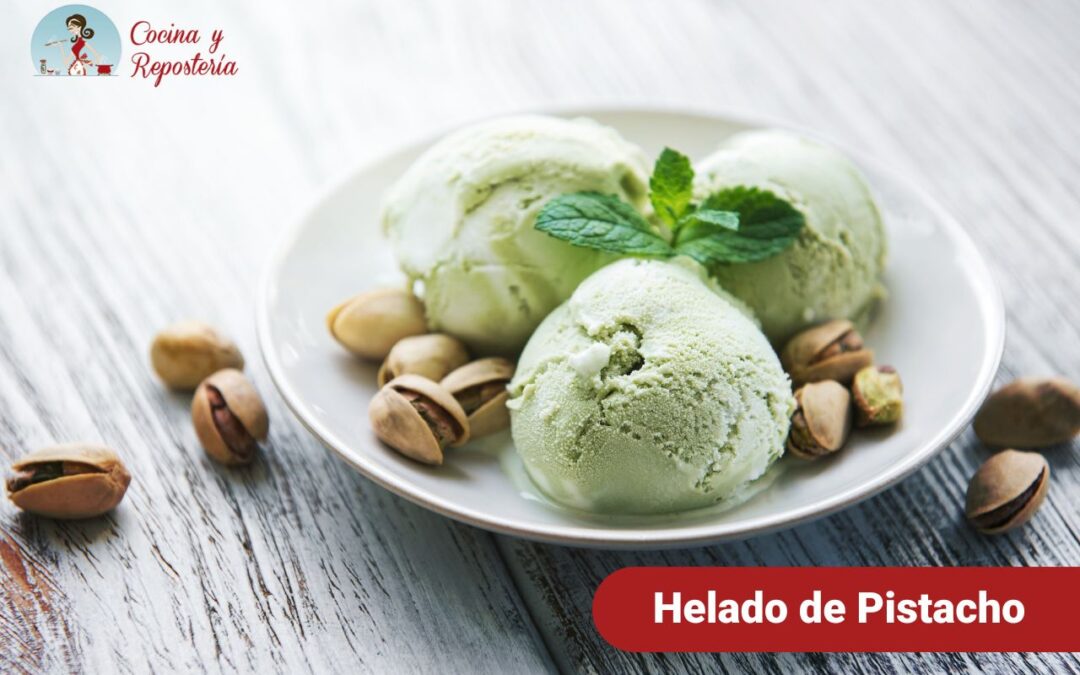 helado de pistacho casero